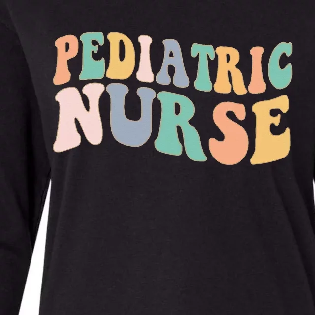 Pediatric Nurse PEDS Nursing School NICU Nurse RN Grad Womens Cotton Relaxed Long Sleeve T-Shirt