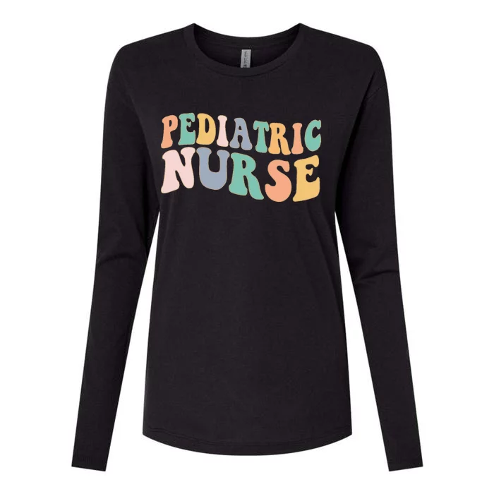 Pediatric Nurse PEDS Nursing School NICU Nurse RN Grad Womens Cotton Relaxed Long Sleeve T-Shirt