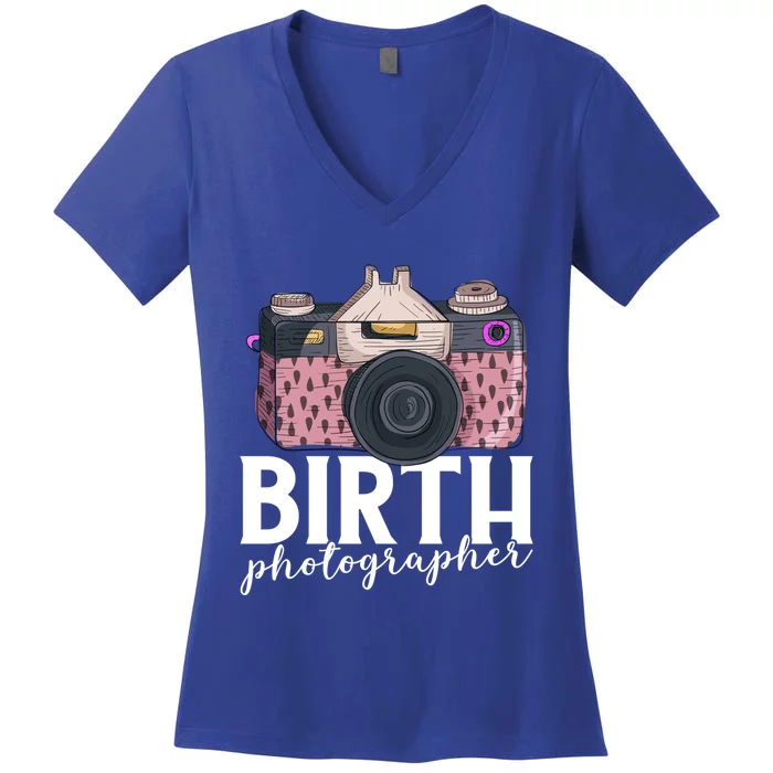 Photography Newborn Photographer Birth Photographer Cute Gift Women's V-Neck T-Shirt