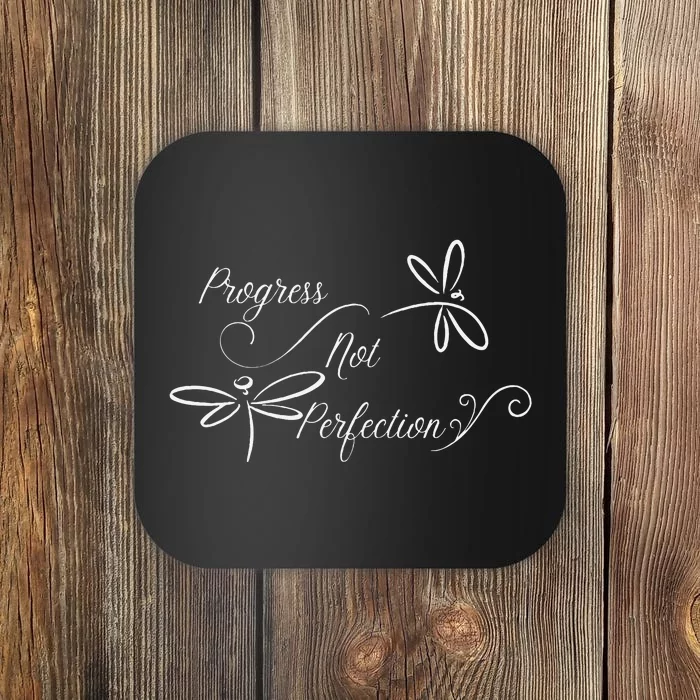 Progress Not Perfection Motivational Coaster