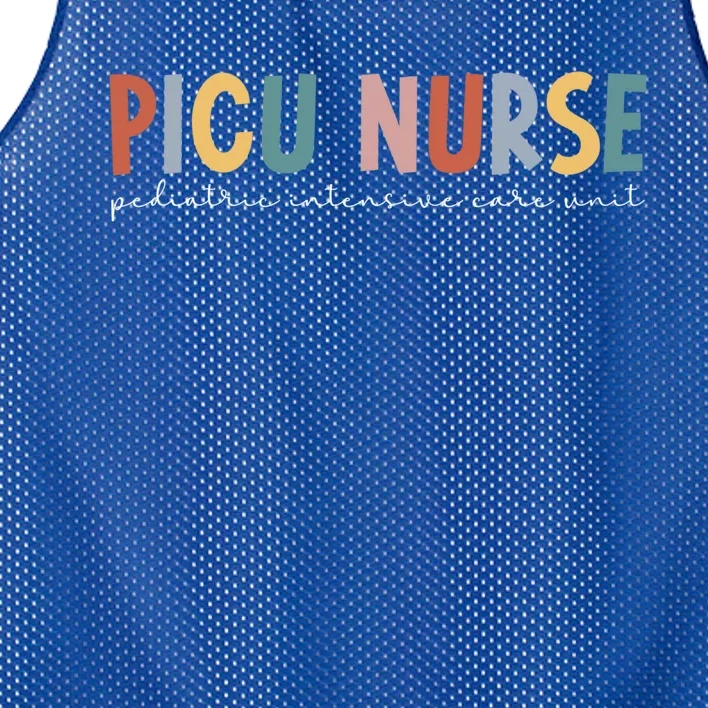 Picu Nurse Pediatric Intensive Care Unit Pediatric Icu Nurse Gift Mesh Reversible Basketball Jersey Tank