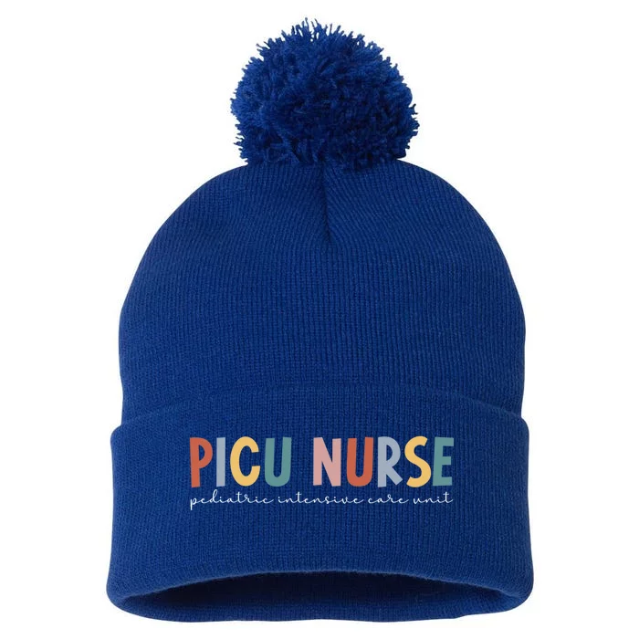 Picu Nurse Pediatric Intensive Care Unit Pediatric Icu Nurse Gift Pom Pom 12in Knit Beanie