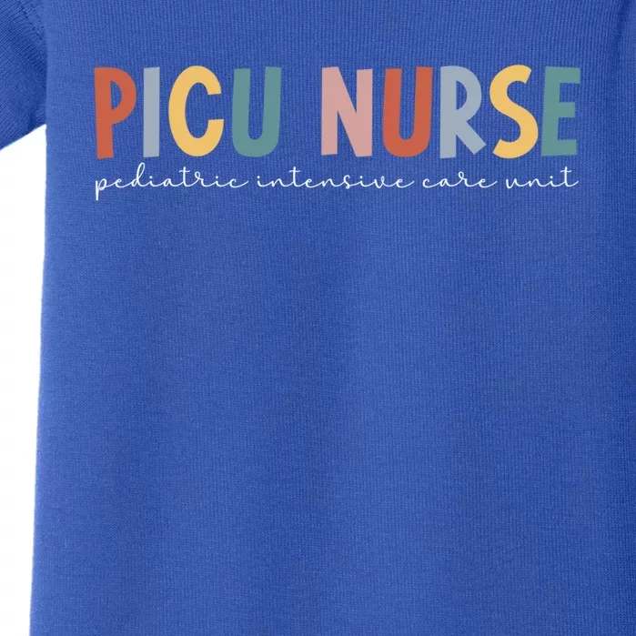 Picu Nurse Pediatric Intensive Care Unit Pediatric Icu Nurse Gift Baby Bodysuit