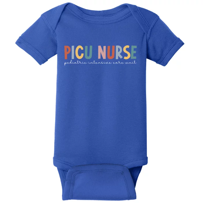 Picu Nurse Pediatric Intensive Care Unit Pediatric Icu Nurse Gift Baby Bodysuit