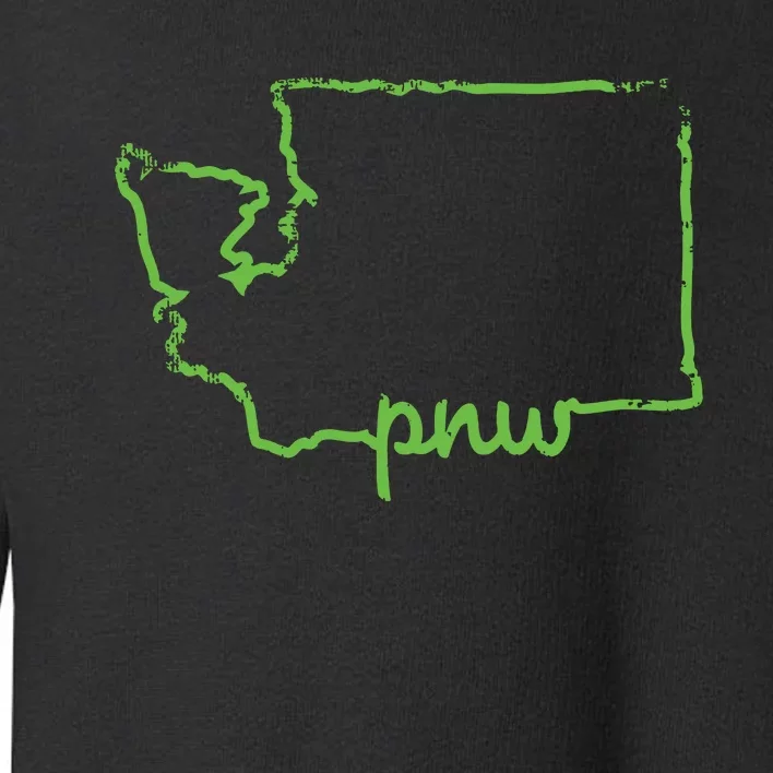 Pacific Northwest Pnw State Of Washington Sounders Pride Toddler Sweatshirt