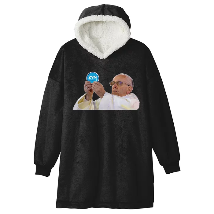 Pope Nicotine Pouch Lip Pillow Funny Religious Design Hooded Wearable Blanket