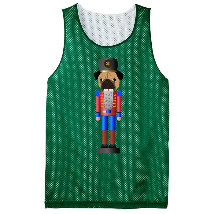 Pug Nutcracker Pets Soldier Dogs Lover Gift Mesh Reversible Basketball Jersey Tank