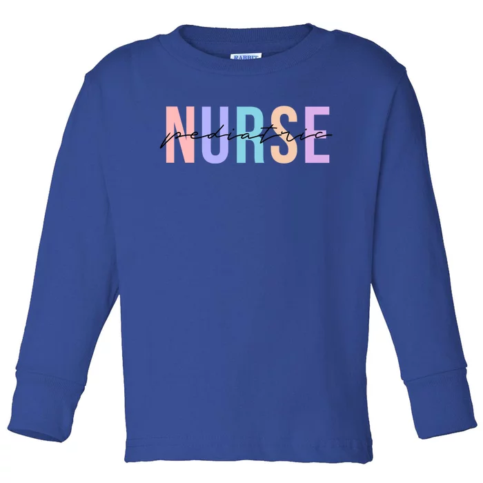 Pediatric Nurse Practitioner Peds Cool Gift Toddler Long Sleeve Shirt