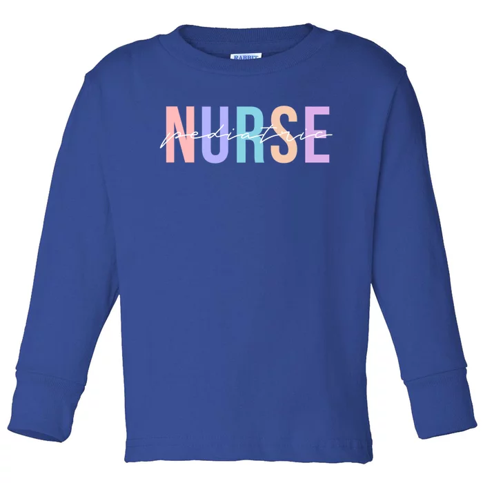 Pediatric Nurse Practitioner Peds Great Gift Toddler Long Sleeve Shirt