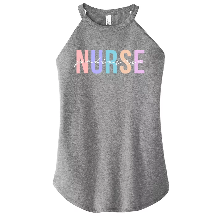 Pediatric Nurse Practitioner Peds Great Gift Women’s Perfect Tri Rocker Tank