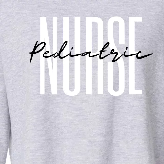 Pediatric Nurse Practitioner Peds Gift Cropped Pullover Crew