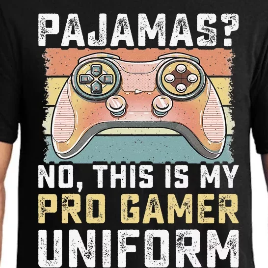 Pajamas No Pro Gamer Funny Video Games Teens Gaming Pajama Set