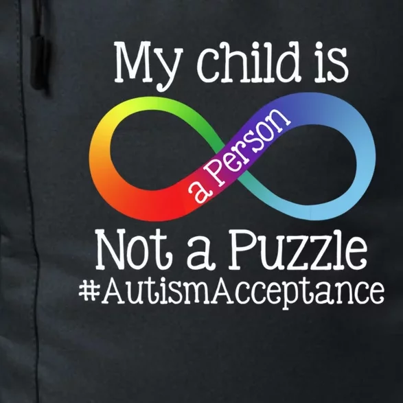 People Not Puzzles Autism Mom Mama Dad Son Gift Daily Commute Backpack