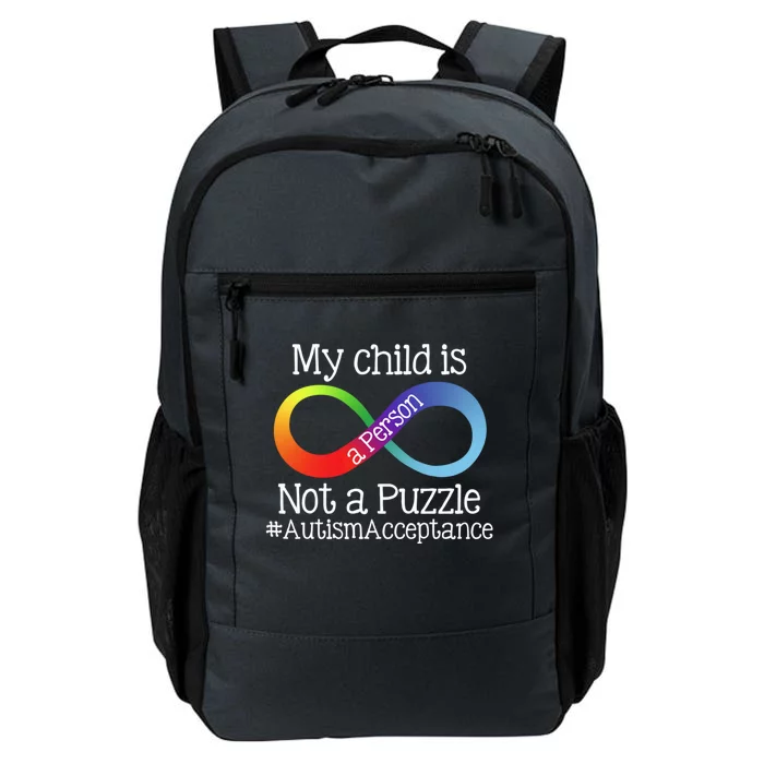 People Not Puzzles Autism Mom Mama Dad Son Gift Daily Commute Backpack