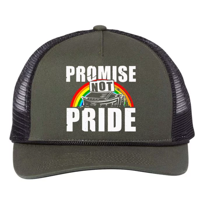 Promise Not Pride Retro Rope Trucker Hat Cap