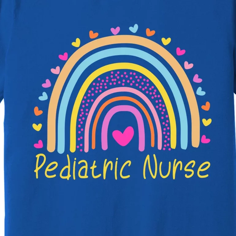 Pediatric Nurse Rainbow Funny Gift Premium T-Shirt