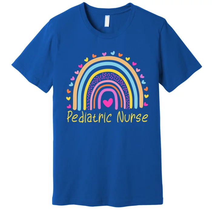 Pediatric Nurse Rainbow Funny Gift Premium T-Shirt