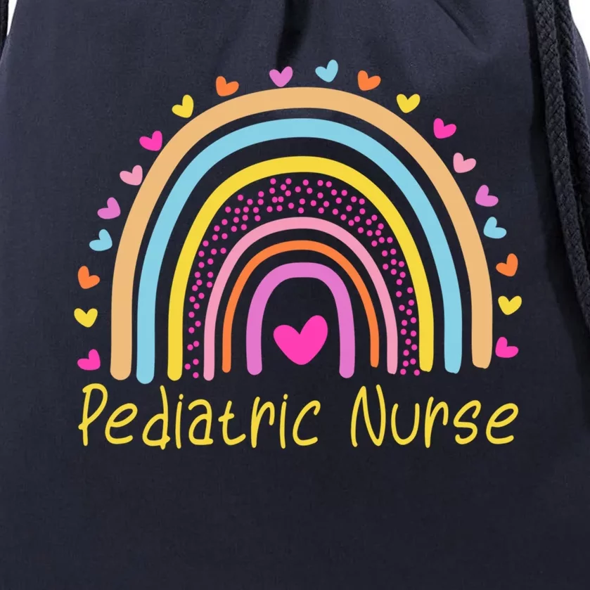 Pediatric Nurse Rainbow Cute Gift Drawstring Bag