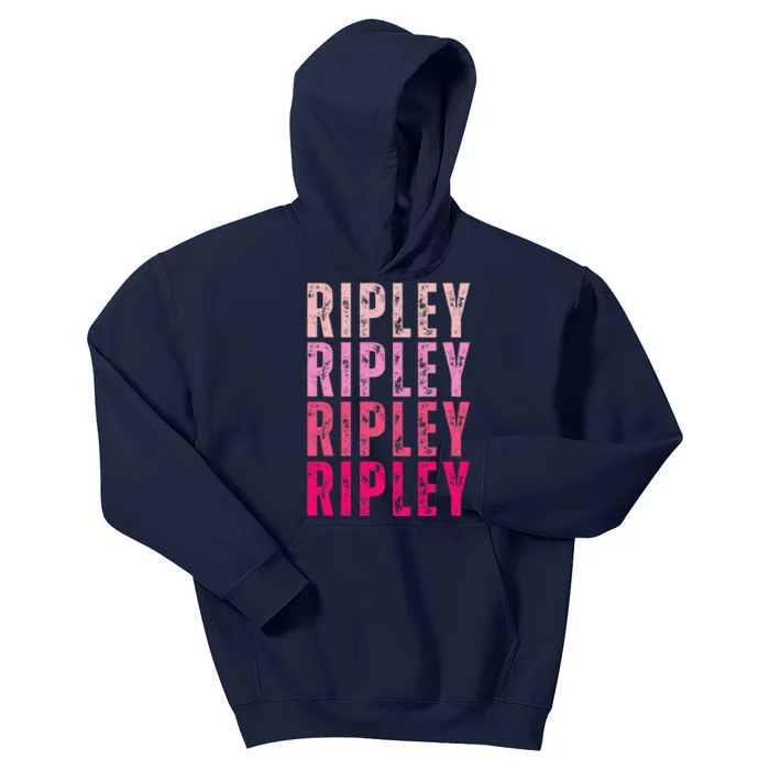 Personalized Name Ripley I Love Ripley Vintage Kids Hoodie