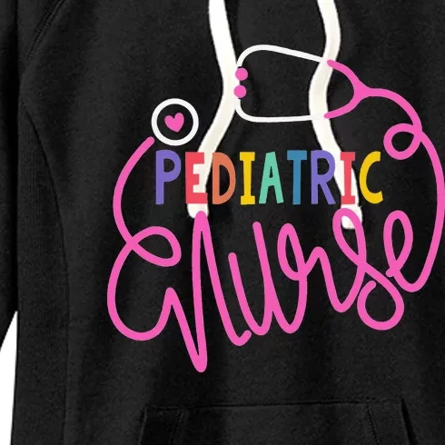 Pediatric Nurse Stethoscope Peds Nursing Life Women's Fleece Hoodie