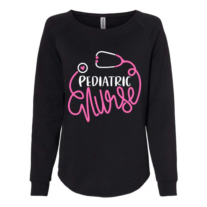 Pediatric Nurse Stethoscope Pediatrician Nursing Student Funny Gift Womens California Wash Sweatshirt