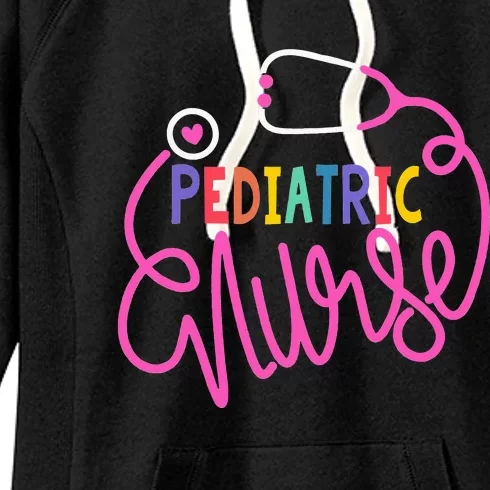 Pediatric Nurse Stethoscope Peds Nursing Life Women's Fleece Hoodie