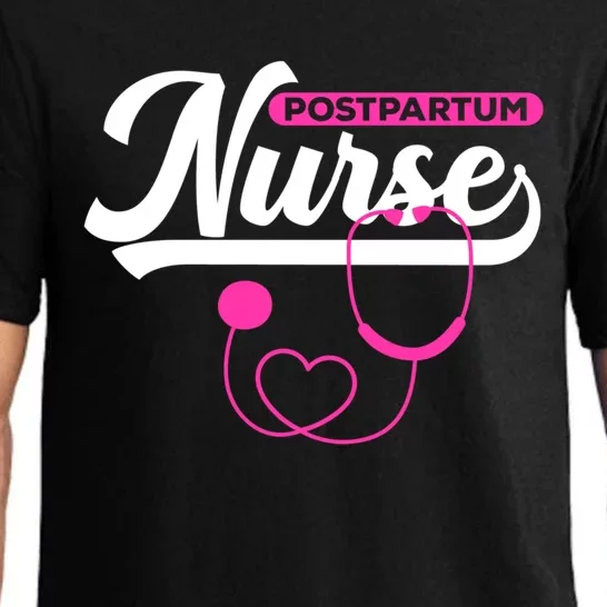 Postpartum Nursing Stethoscope Mother Nurse Funny Mom Gift Pajama Set