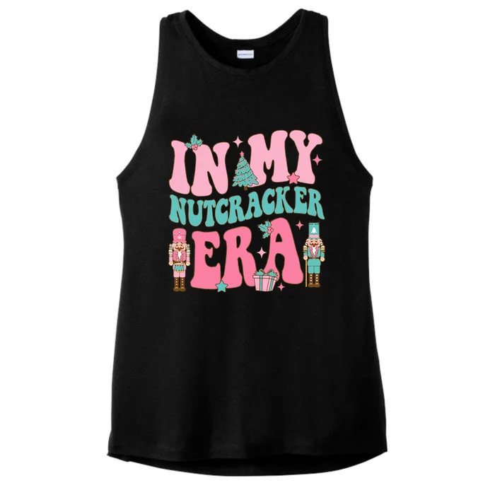 Pink Nutcracker Squad In My Nutcracker Era Pink Christmas Ladies Tri-Blend Wicking Tank