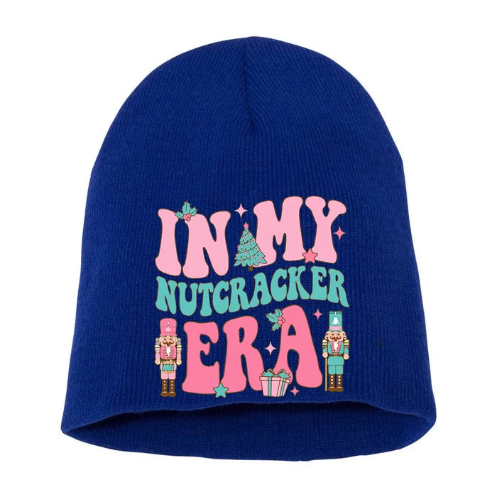 Pink Nutcracker Squad In My Nutcracker Era Pink Christmas Short Acrylic Beanie