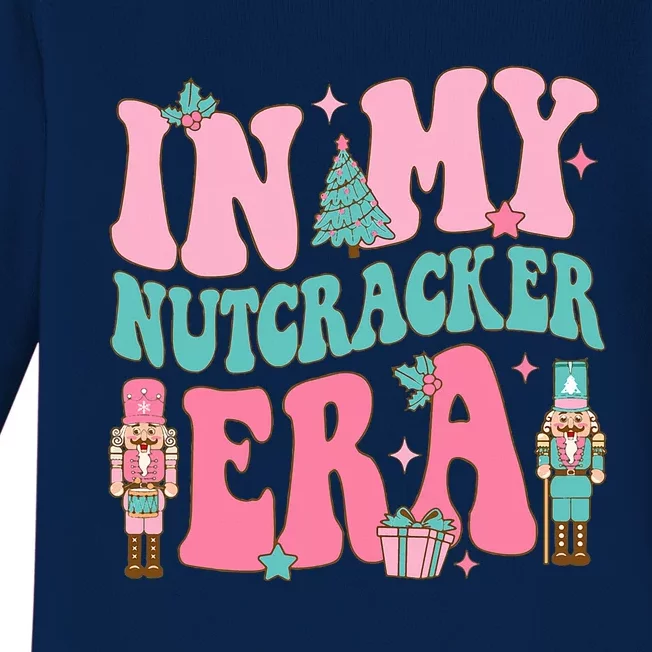 Pink Nutcracker Squad In My Nutcracker Era Pink Christmas Baby Long Sleeve Bodysuit