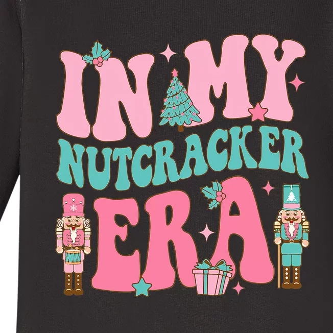 Pink Nutcracker Squad In My Nutcracker Era Pink Christmas Baby Long Sleeve Bodysuit