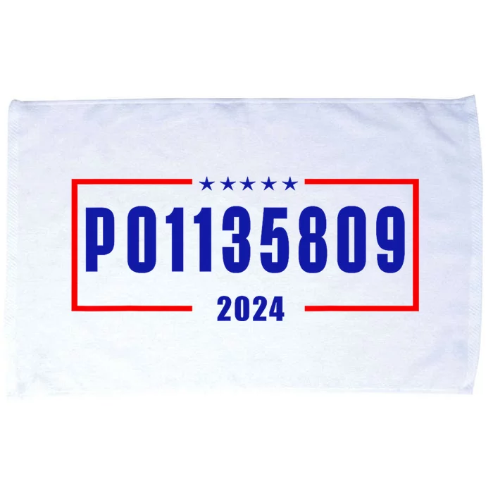 P01135809 Never Surrender Pro Trump 2024 Microfiber Hand Towel