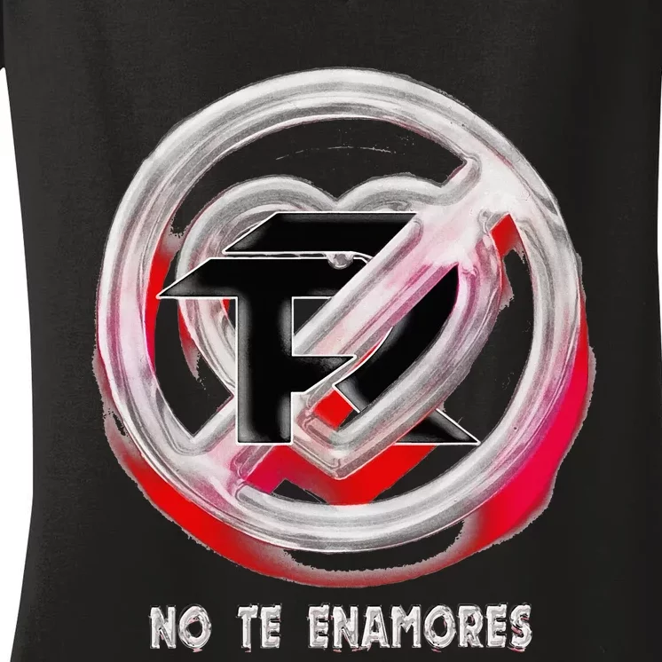 Pero No Te Enamores Fuerza Pnte Women's V-Neck T-Shirt