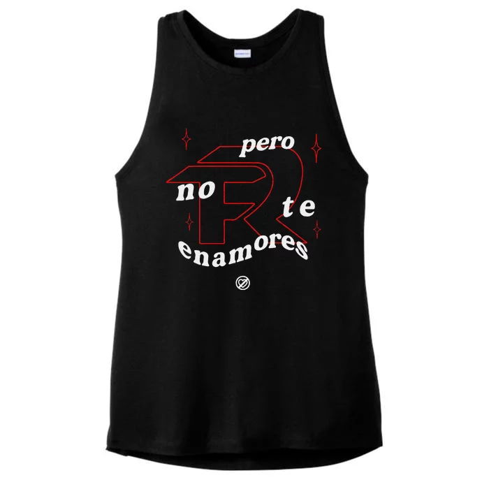 Pero No Te Enamores Fuerza Pnte Gift Ladies Tri-Blend Wicking Tank