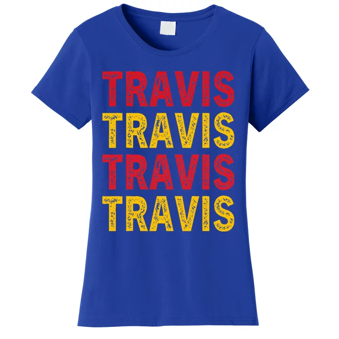 Personalized Name Travis I Love Travis Women's T-Shirt