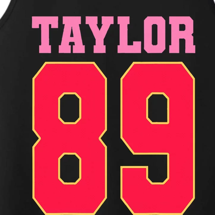 Pink Numbers Ta.Ylor Performance Tank