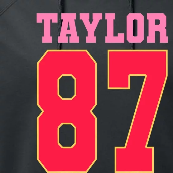 Pink Numbers Taylor 87 Performance Fleece Hoodie