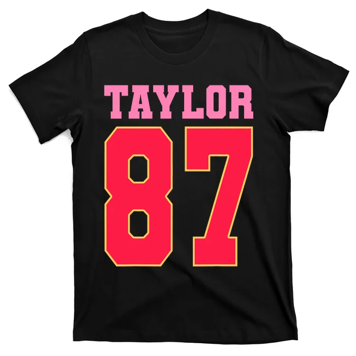 Pink Numbers Taylor 87 T-Shirt