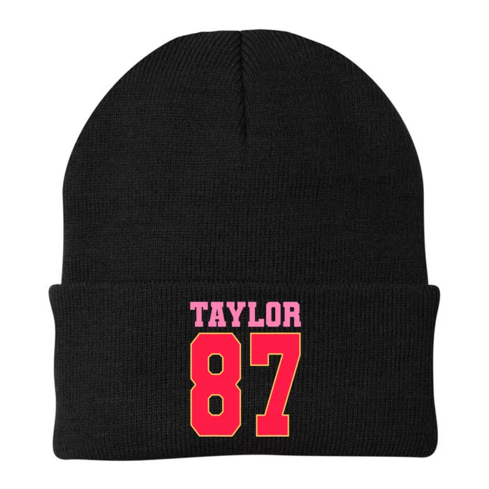 Pink Numbers Taylor 87 Knit Cap Winter Beanie