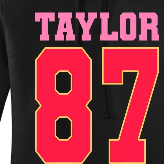 Pink Numbers Taylor 87 Women's Pullover Hoodie