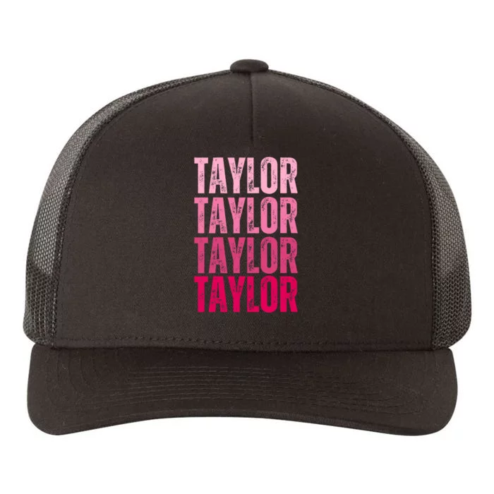 Personalized Name Taylor I Love Taylor Yupoong Adult 5-Panel Trucker Hat