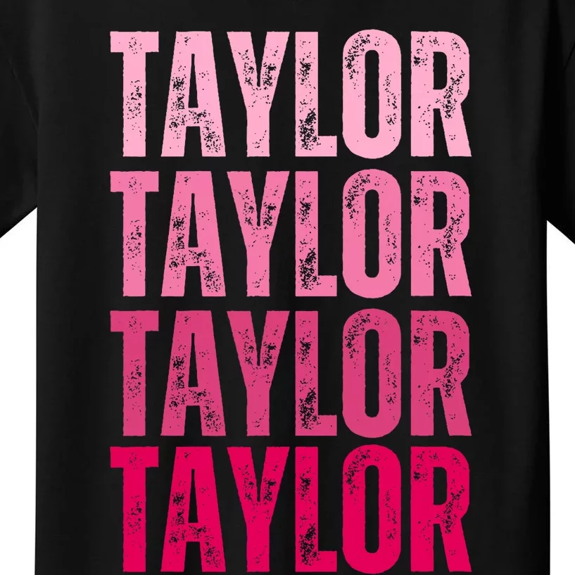 Personalized Name Taylor I Love Taylor Kids T-Shirt