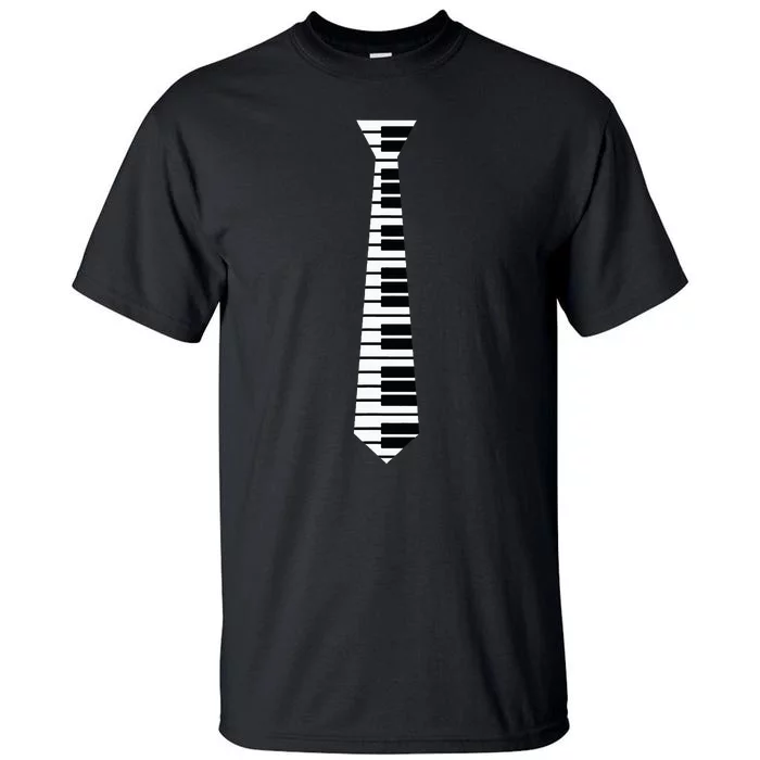 Piano Neck Tie Funny Humorous Keyboard Music Player Fun Gift Tall T-Shirt