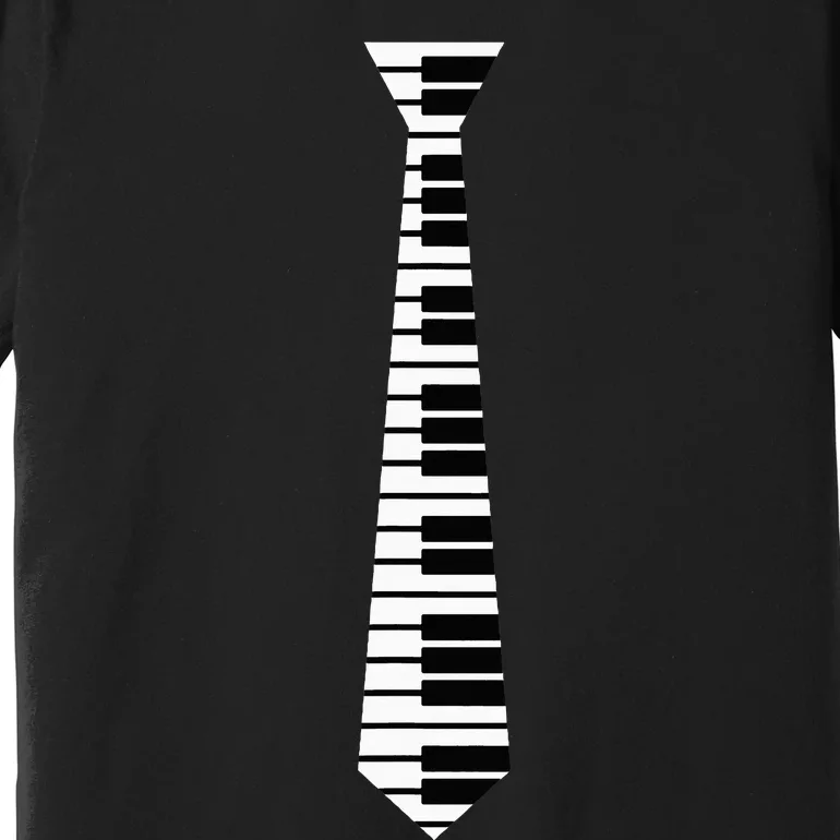 Piano Neck Tie Funny Humorous Keyboard Music Player Fun Gift Premium T-Shirt