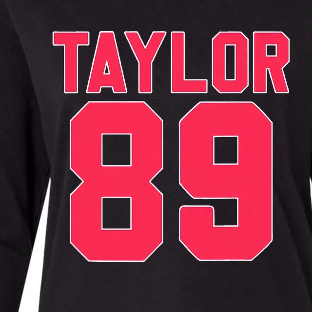 Pink Numbers Taylor Womens Cotton Relaxed Long Sleeve T-Shirt