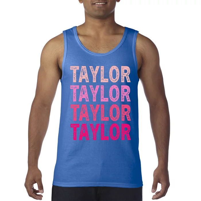 Personalized Name Taylor I Love Taylor Tank Top