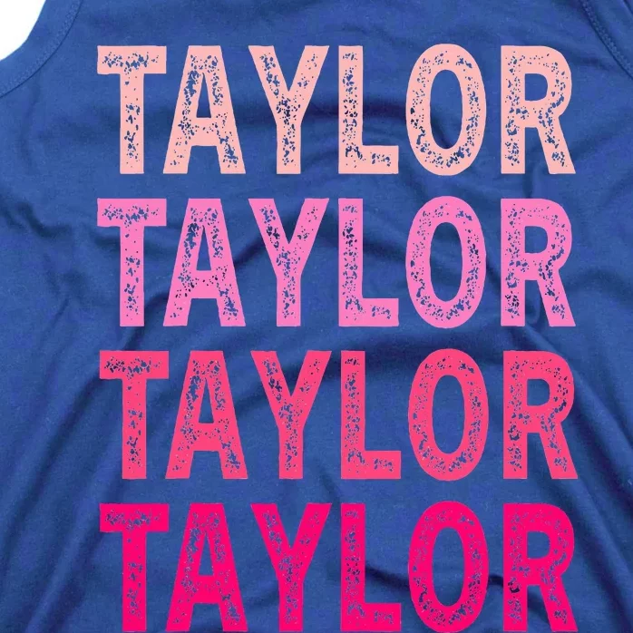 Personalized Name Taylor I Love Taylor Tank Top