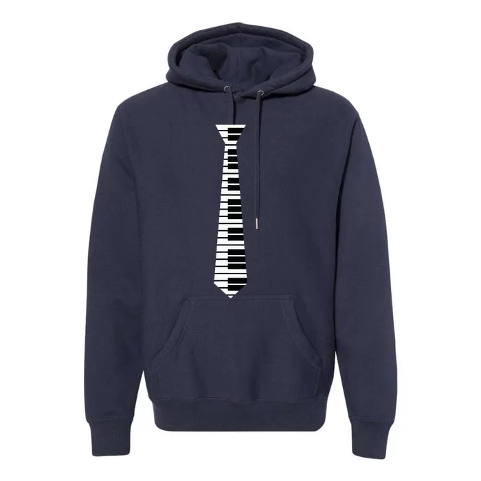 Piano Neck Tie Funny Humorous Keyboard Music Player Fun Gift Premium Hoodie