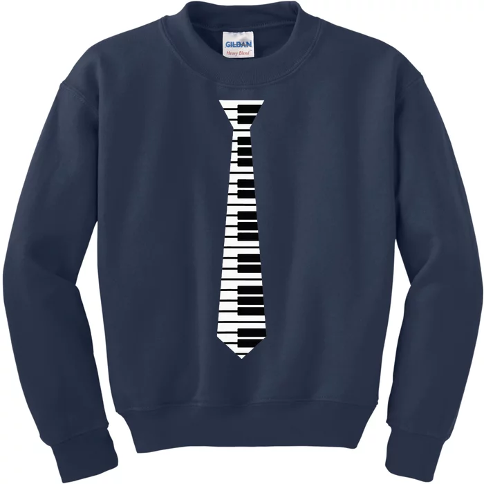 Piano Neck Tie Funny Humorous Keyboard Music Player Fun Gift Kids Sweatshirt