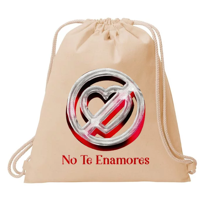 Pero No Te Enamores Quotes Meme Drawstring Bag